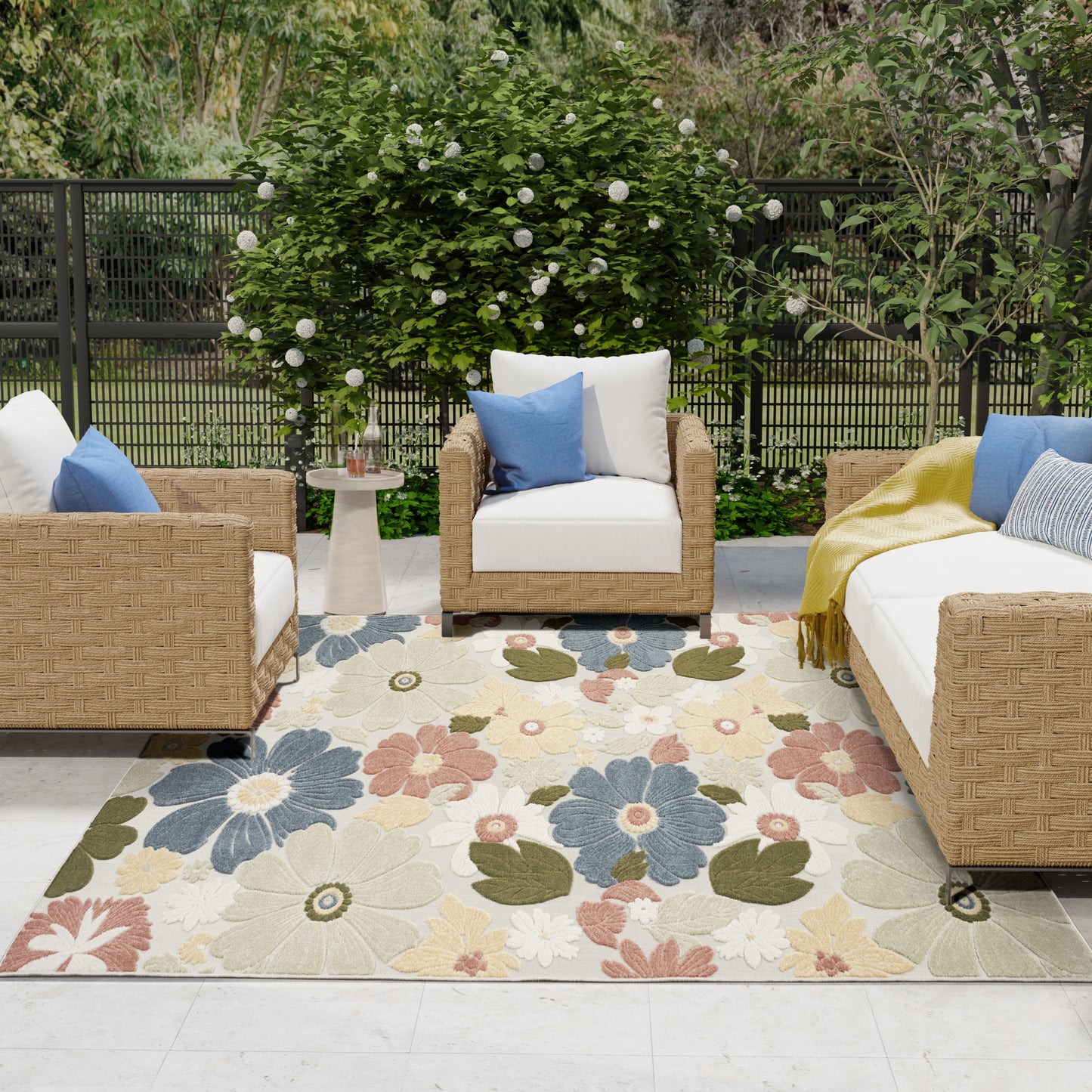 Nourison Aloha 7'10" x 10'6" Multicolor Modern Rug