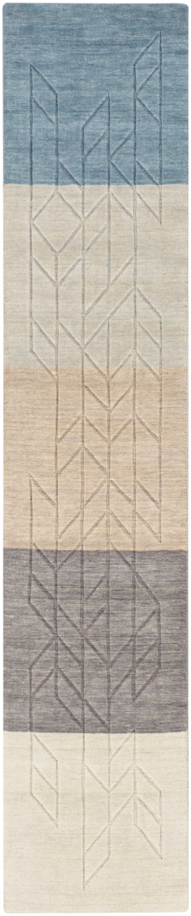 Nourison Alessia 1'6" x 7'6" Blanket Modern Indoor Rug