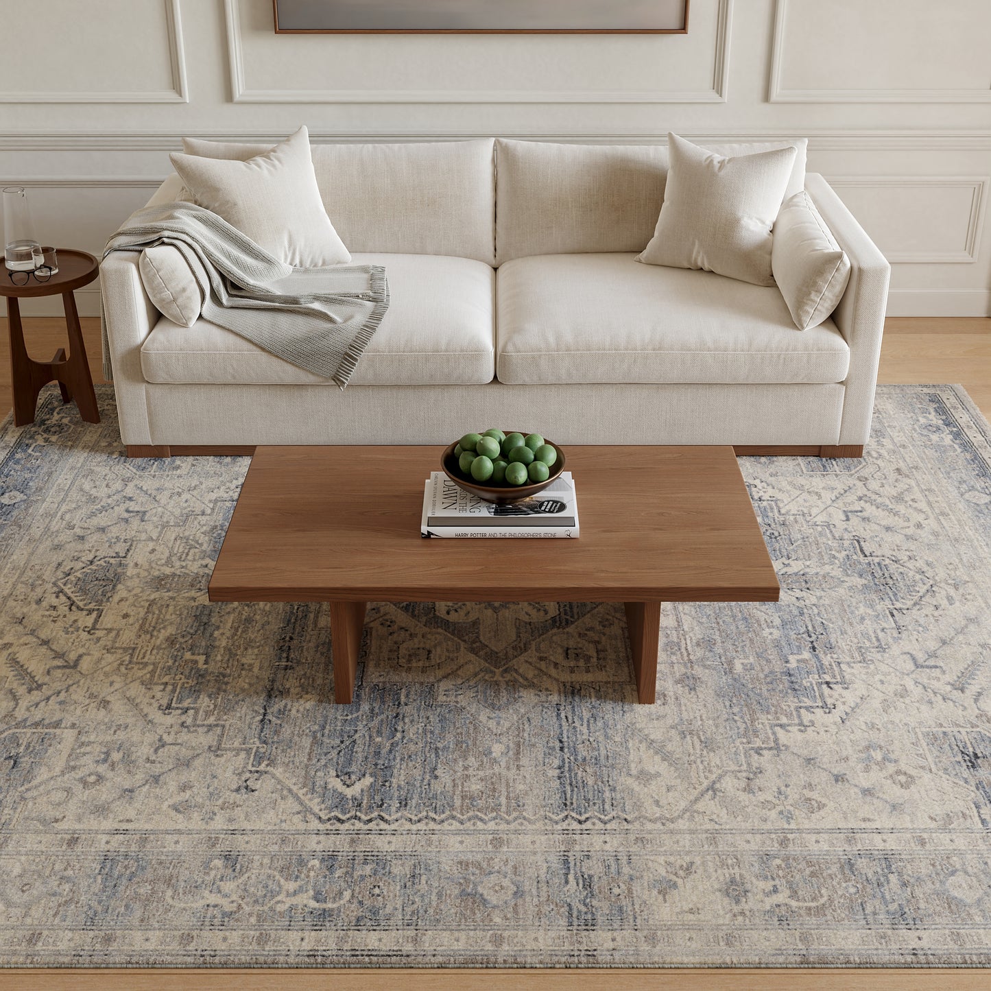 Nourison Sultana 9' x 12' Blue Vintage Indoor Rug