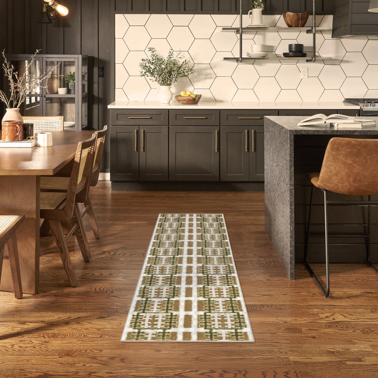 Nourison Nordic 2' x 6' Multicolor Modern Indoor Rug