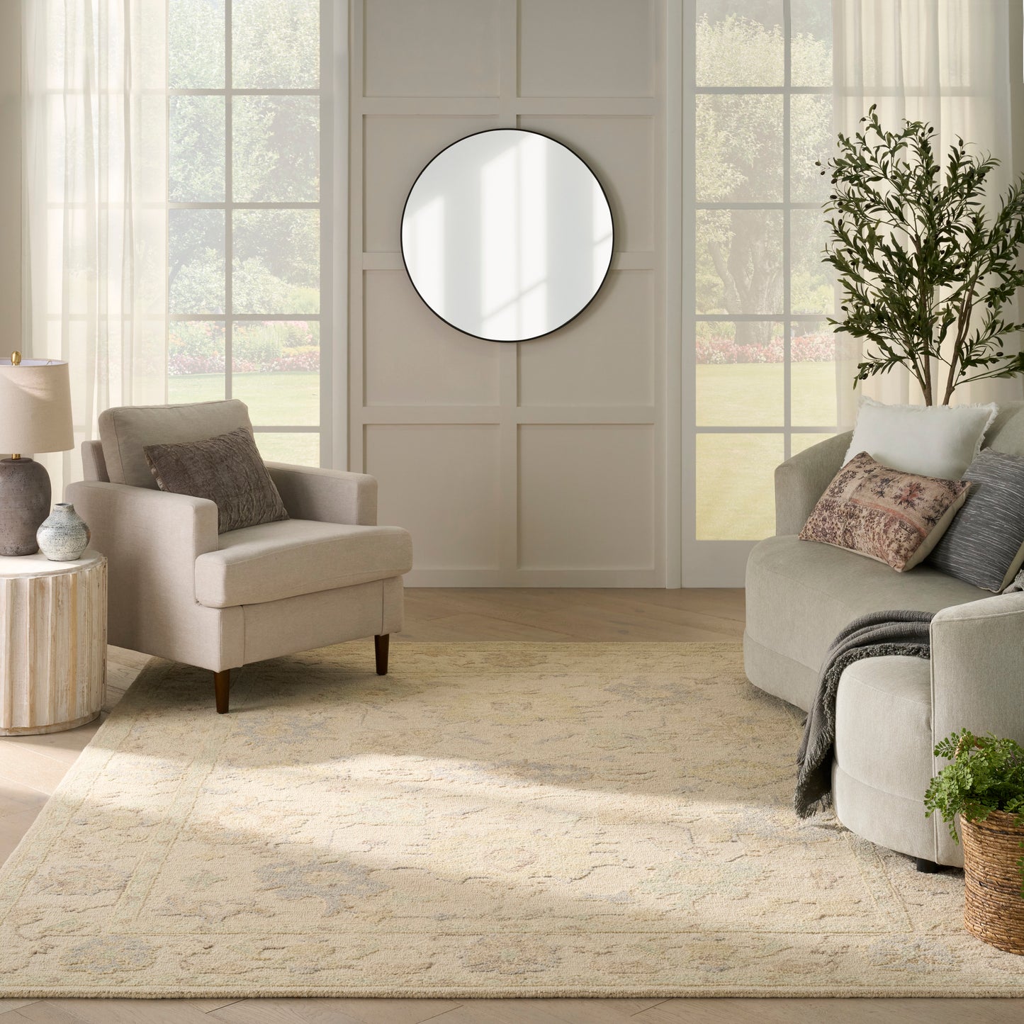 Nourison Maison 5'9" x 8'9" Ivory Vintage Indoor Rug
