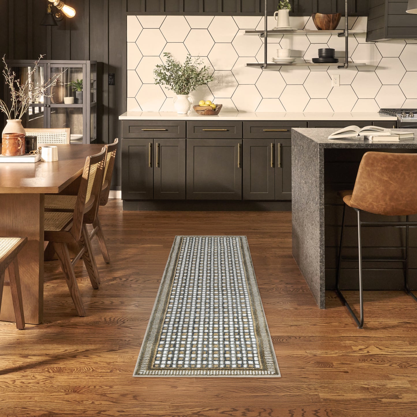 Nourison Nordic 2' x 6' Multicolor Modern Indoor Rug