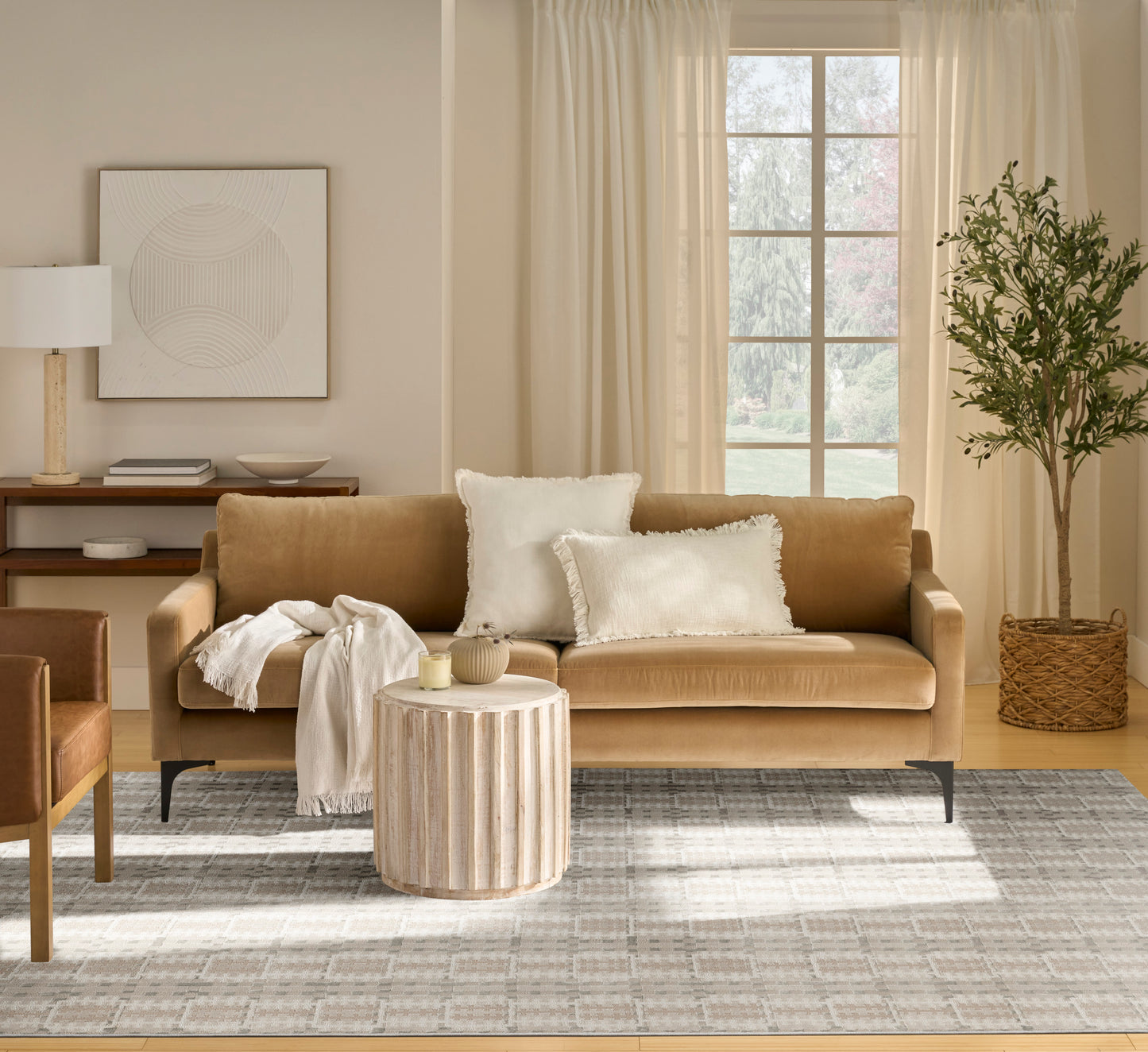 Nourison Nordic 8' x 10' Ivory Multicolor Modern Indoor Rug
