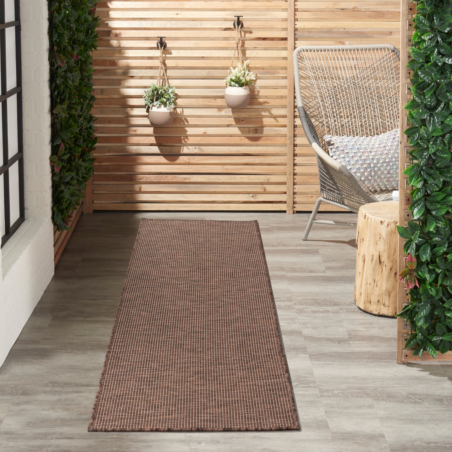 Nourison Positano 2'2" x 8' Natural Modern Rug