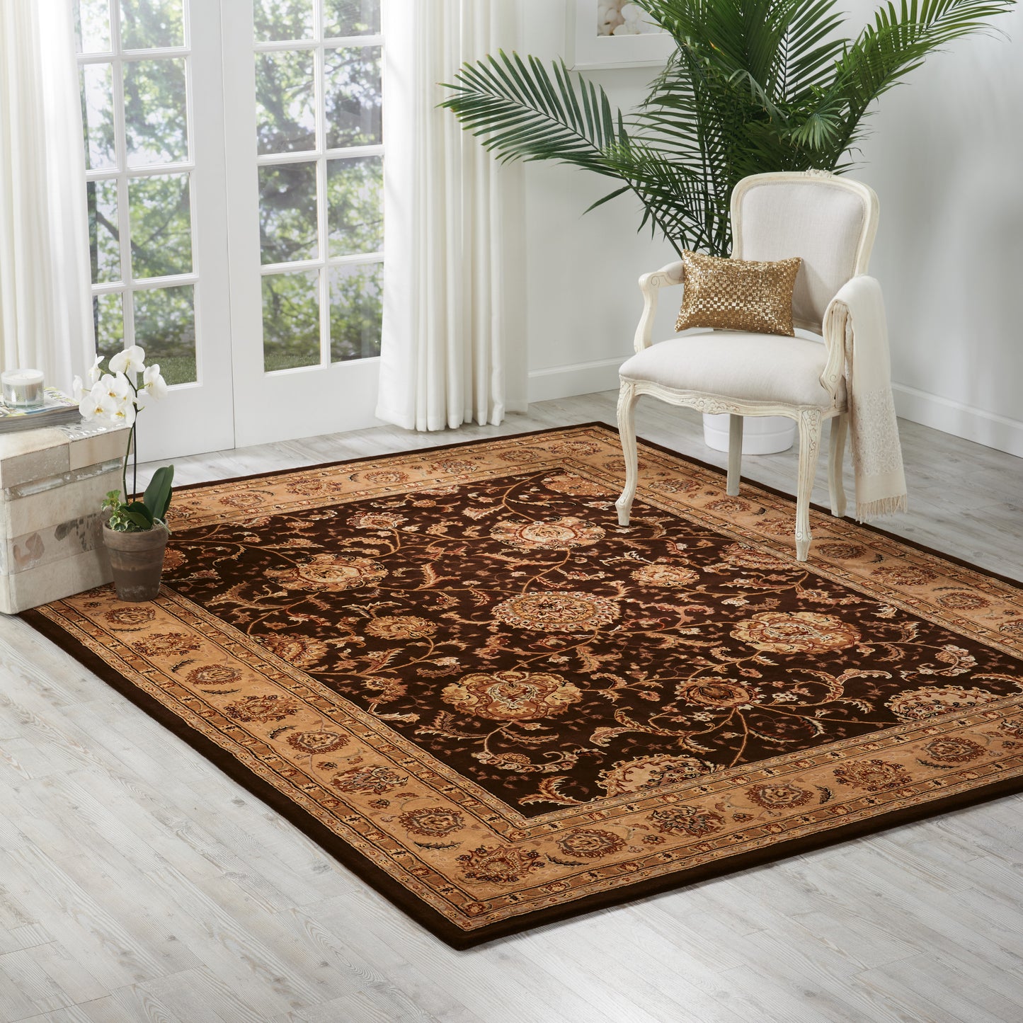 Nourison Nourison 2000 7'9" x 9'9" Brown Traditional Indoor Rug