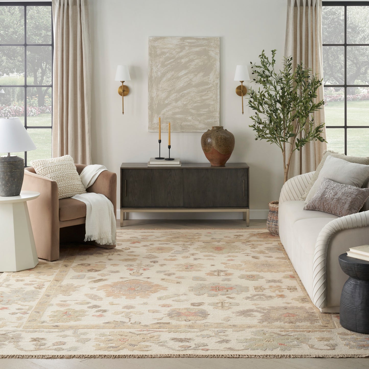 Nourison Whispers 10' x 14' Ivory Vintage Indoor Rug