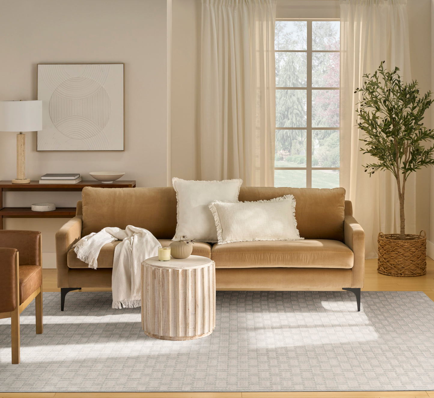 Nourison Nordic 8' x 10' Ivory Grey Scandinavian Indoor Rug