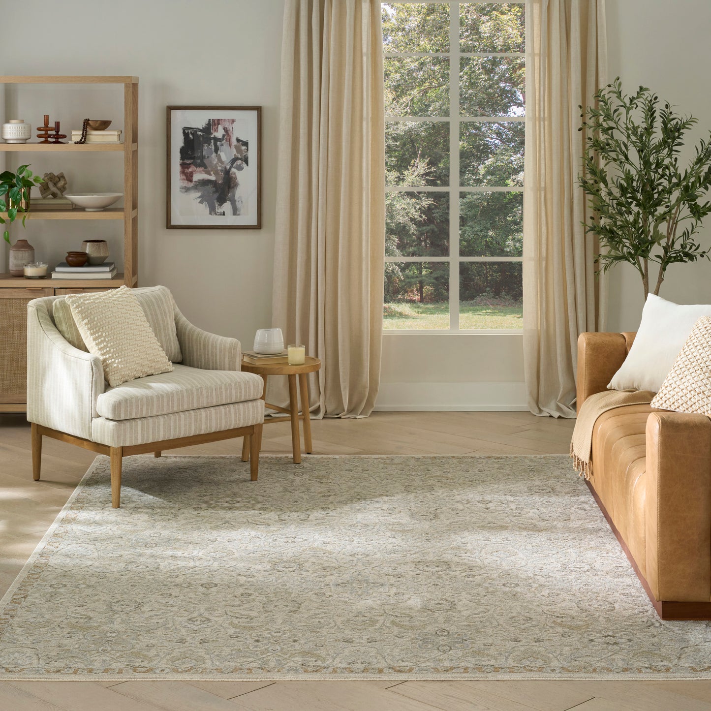 Nourison Envy 9'3" x 12'7" Taupe Vintage Indoor Rug