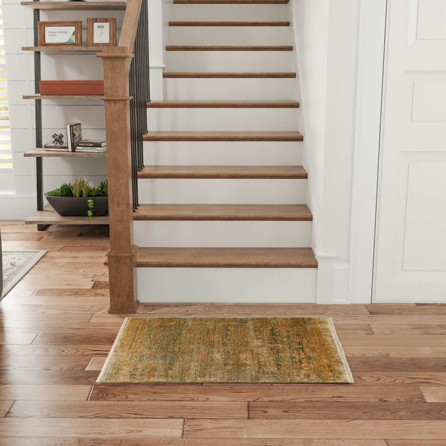 Nourison Luxurious 2' x 3' Olive Vintage Indoor Rug