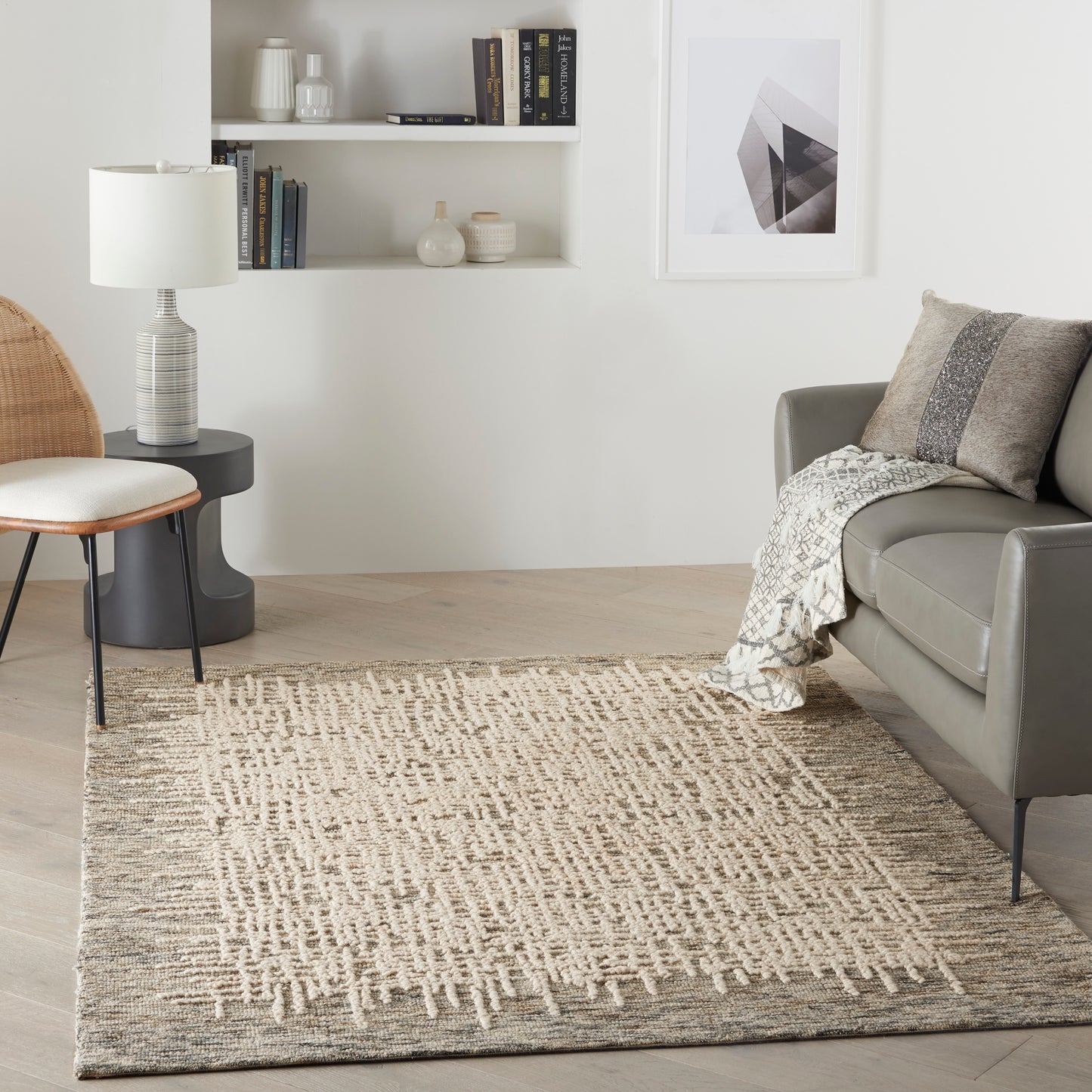 Nourison Colorado 3'9" x 5'9" Ivory Multicolor Rustic Indoor Rug