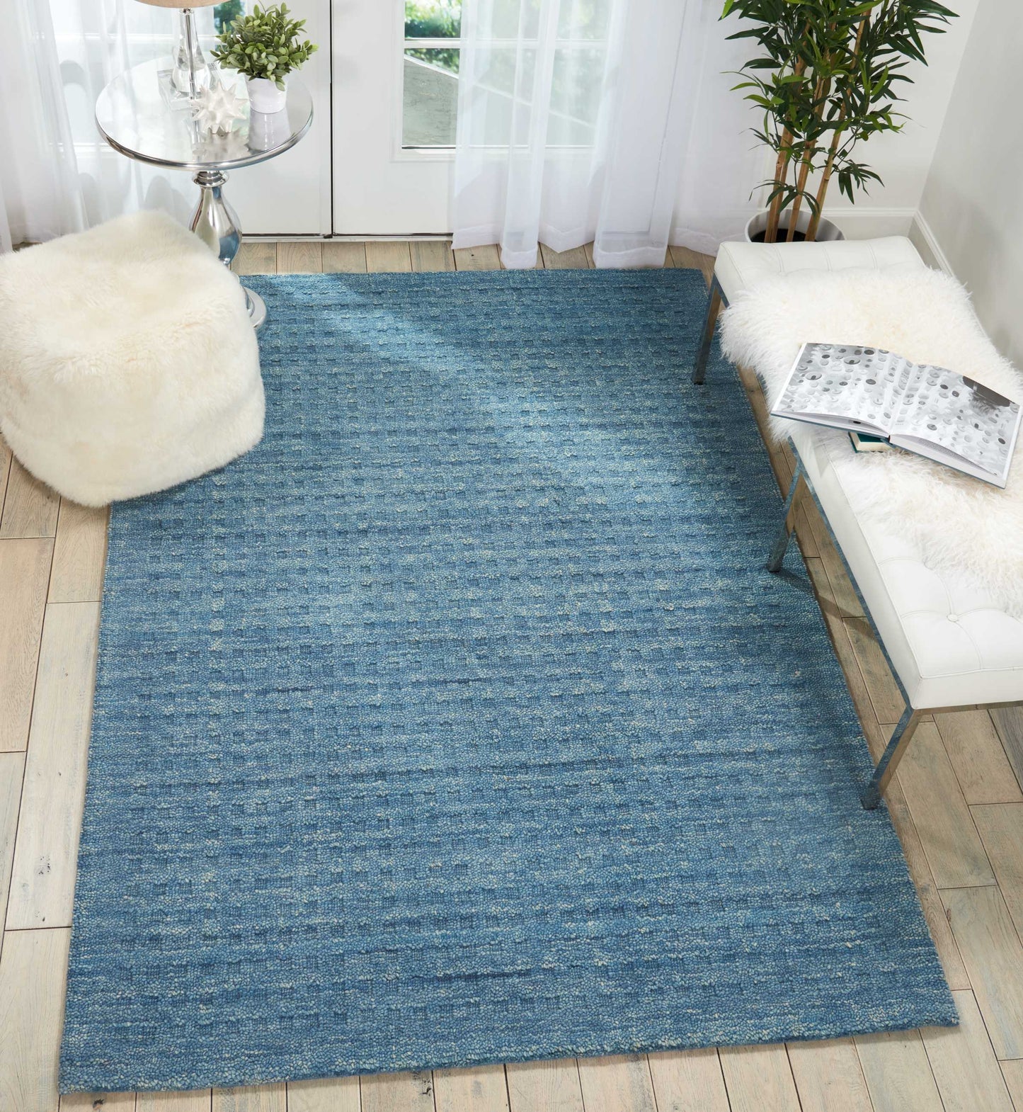 Nourison Marana 3'9" x 5'9" Denim Contemporary Indoor Rug