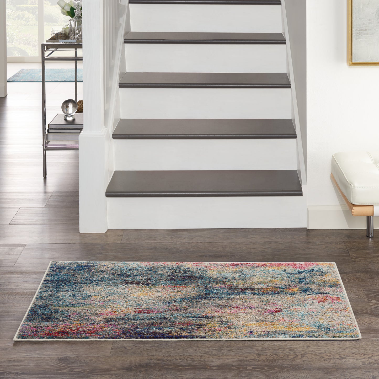 Nourison Celestial 2'2" x 3'9" Multicolor Modern Indoor Rug
