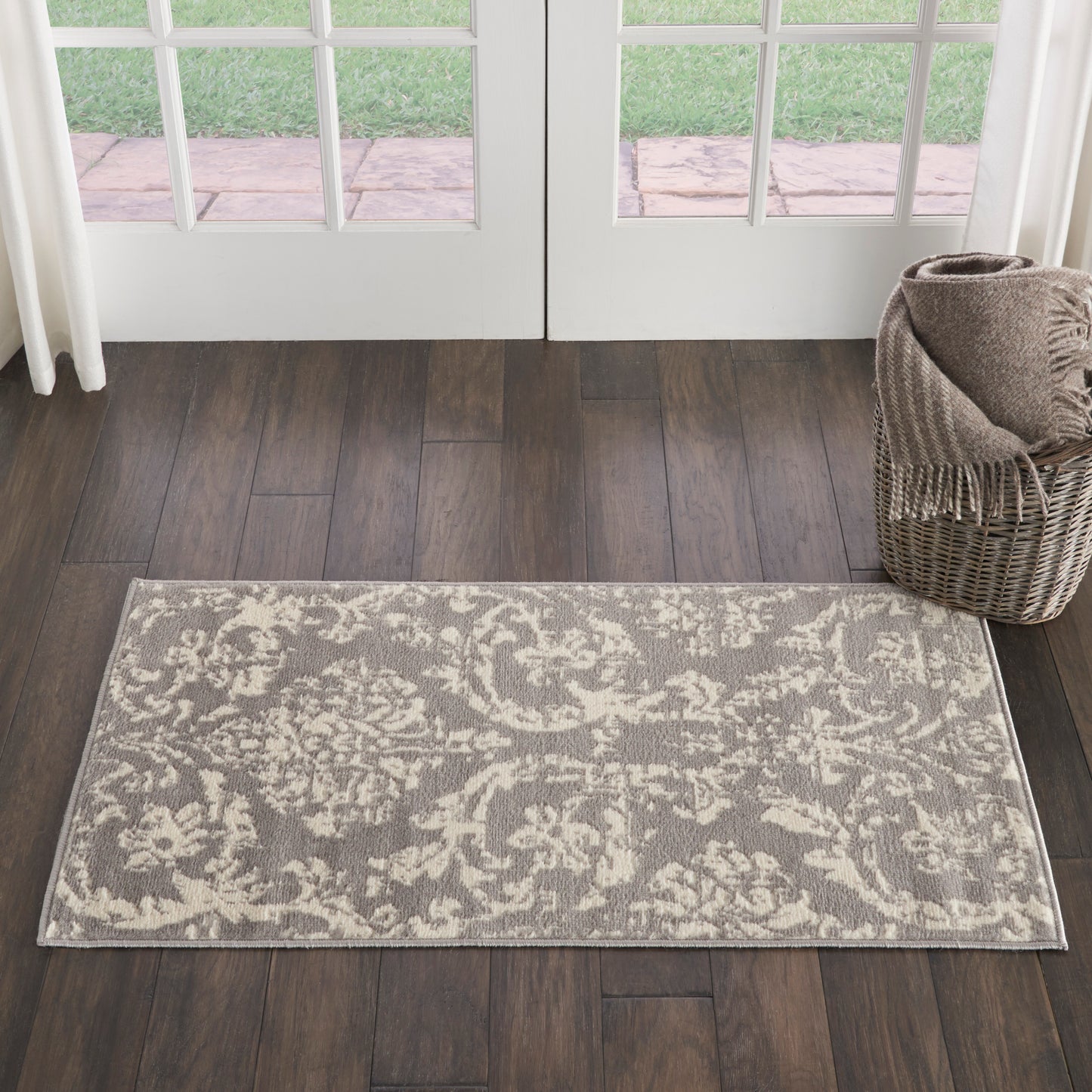 Nourison Jubilant 2' x 4' Grey Vintage Indoor Rug