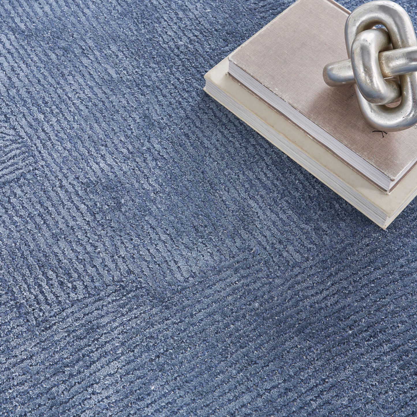 Michael Amini Ma30 Star 7'9" x 9'9" Blue Modern Indoor Rug