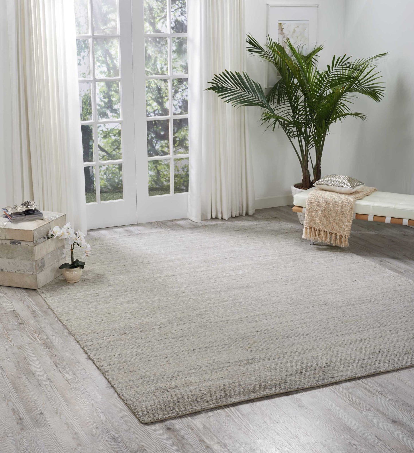 Nourison Ocean 8'6" x 11'6" Shell Modern Indoor Rug