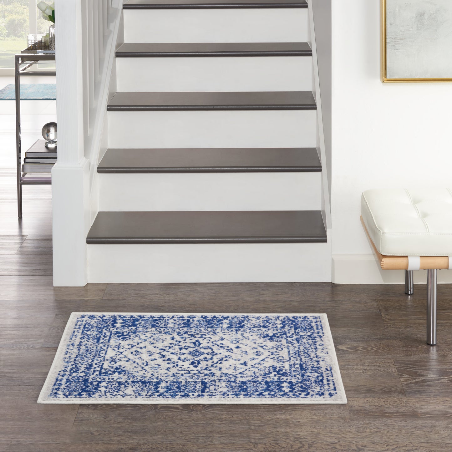 Nourison Whimsicle 2' x 3' Ivory Navy Farmhouse Indoor Rug