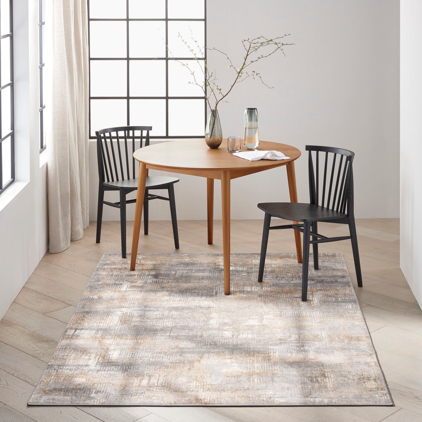 Calvin Klein CK950 Rush 6' x 9' Grey Beige Modern Indoor Rug