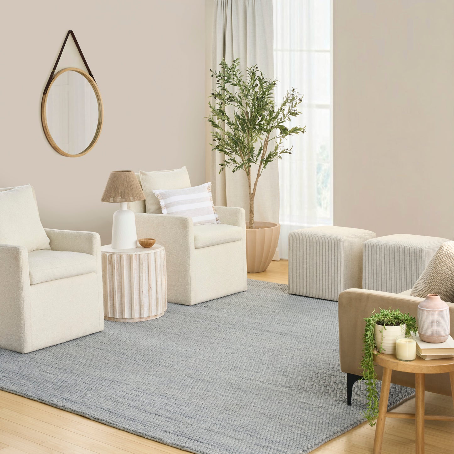 DKNY Pure Knots 8'6" x 11'6" Denim Modern Indoor Rug