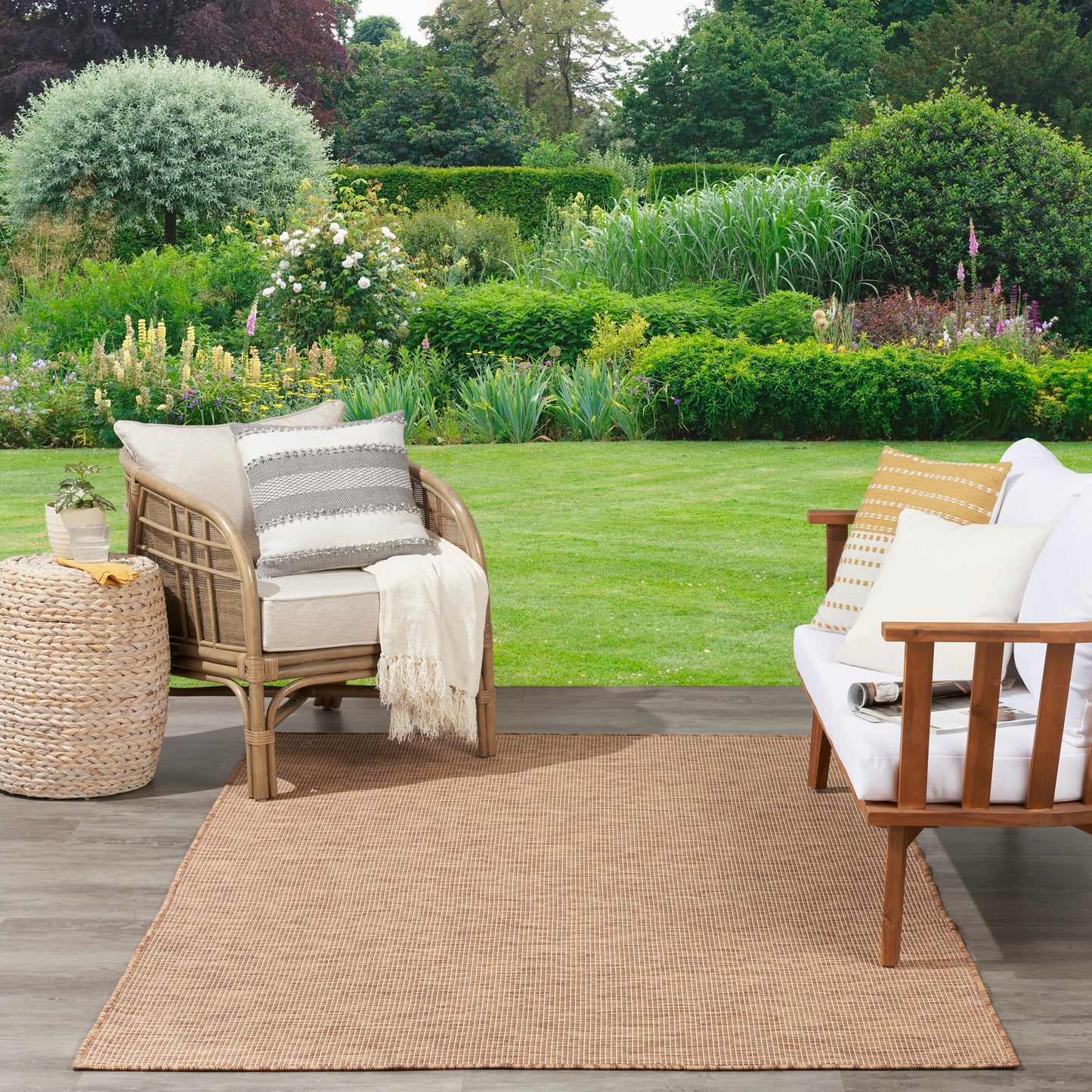 Nourison Positano 6' x 9' Jute Modern Rug