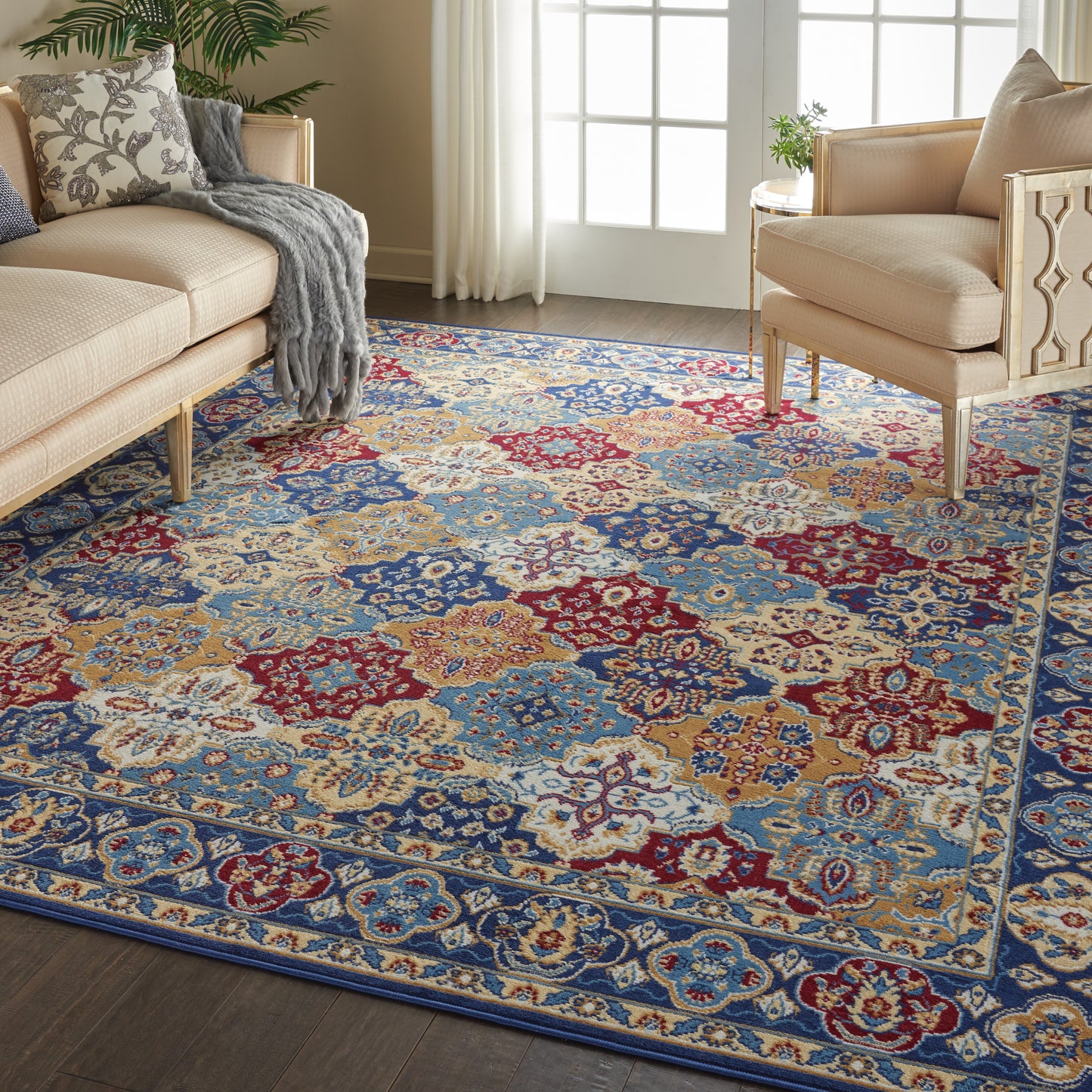 Nourison Grafix 7'10" x 9'10" Multicolor Bohemian Indoor Rug