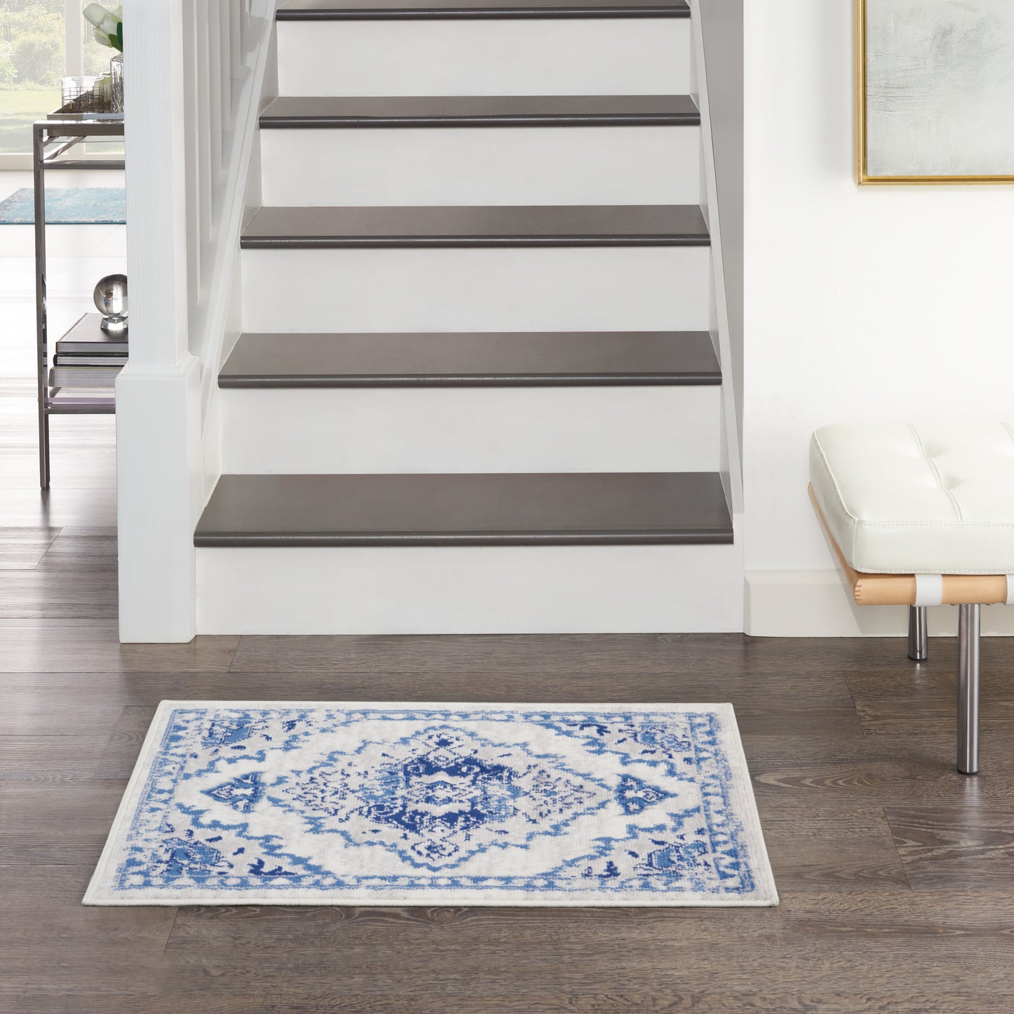 Nourison Whimsicle 2' x 3' Ivory Blue Bohemian Indoor Rug