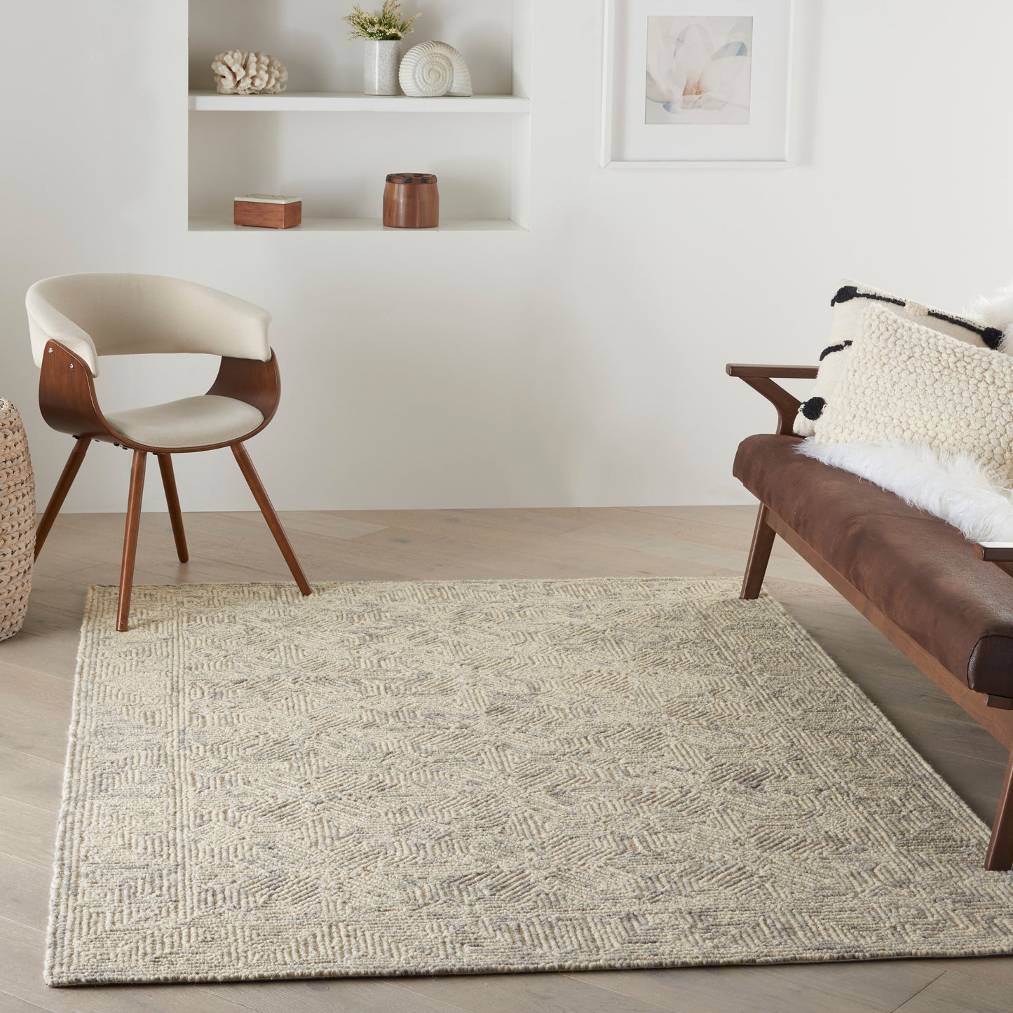 Nourison Colorado 3'9" x 5'9" Beige Grey Modern Indoor Rug