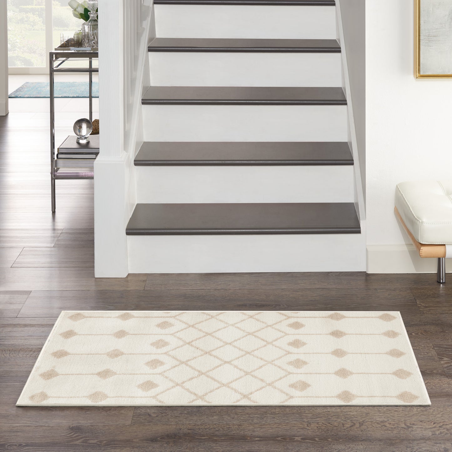 Nourison Grafix 2' x 4' Ivory Beige Bohemian Indoor Rug