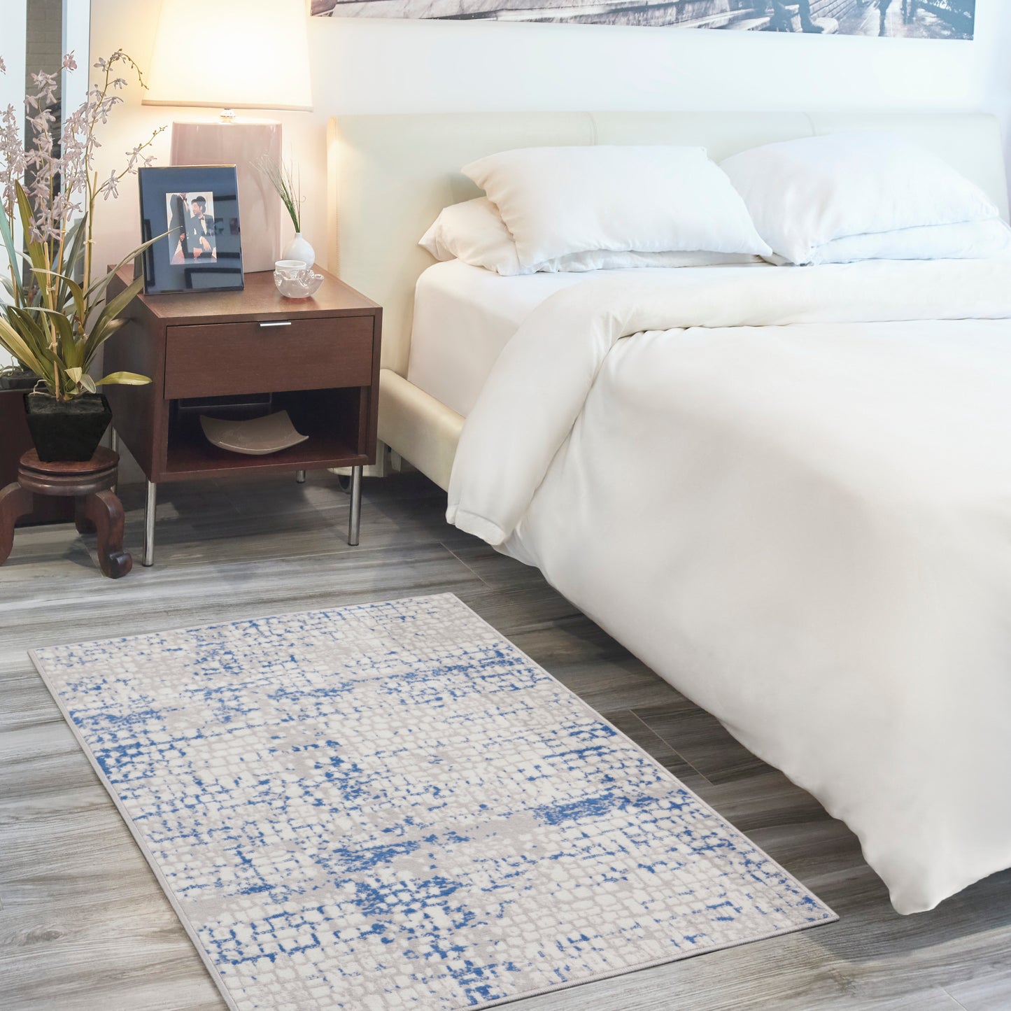 Nourison Whimsicle 3' x 5' Grey Blue Modern Indoor Rug