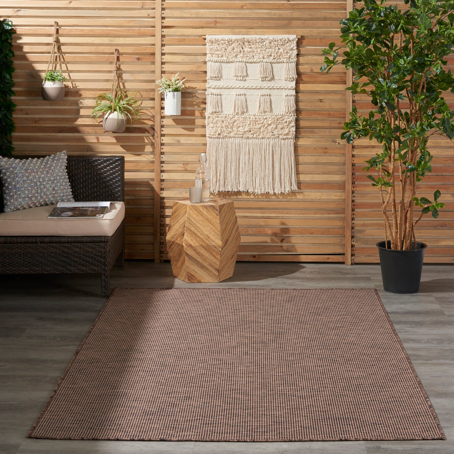 Nourison Positano 4' x 6' Natural Modern Rug