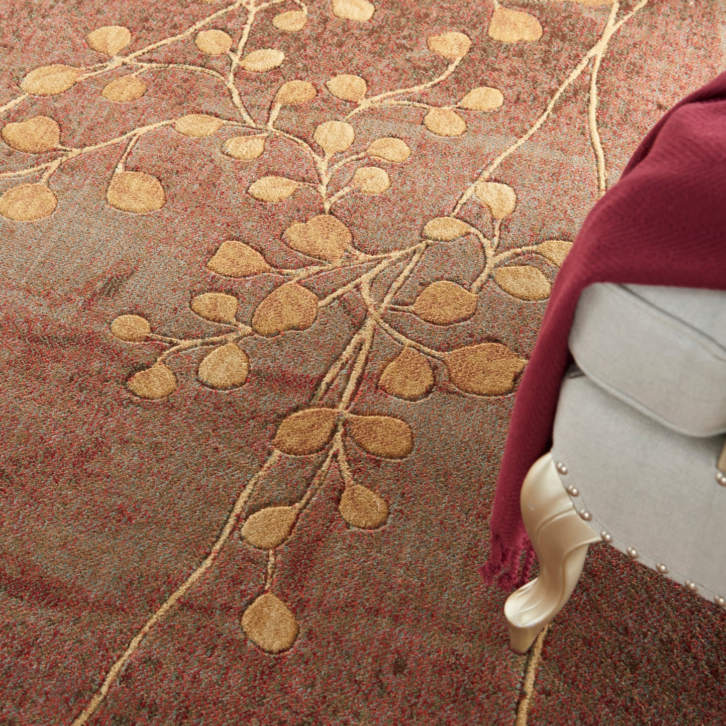 Nourison Somerset 3'6" x Round Multicolor Rustic Indoor Rug