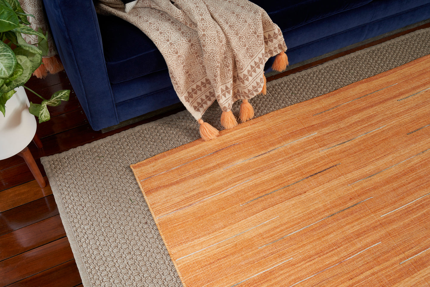 Nourison Interweave 8' x 10' Orange Modern Indoor Rug