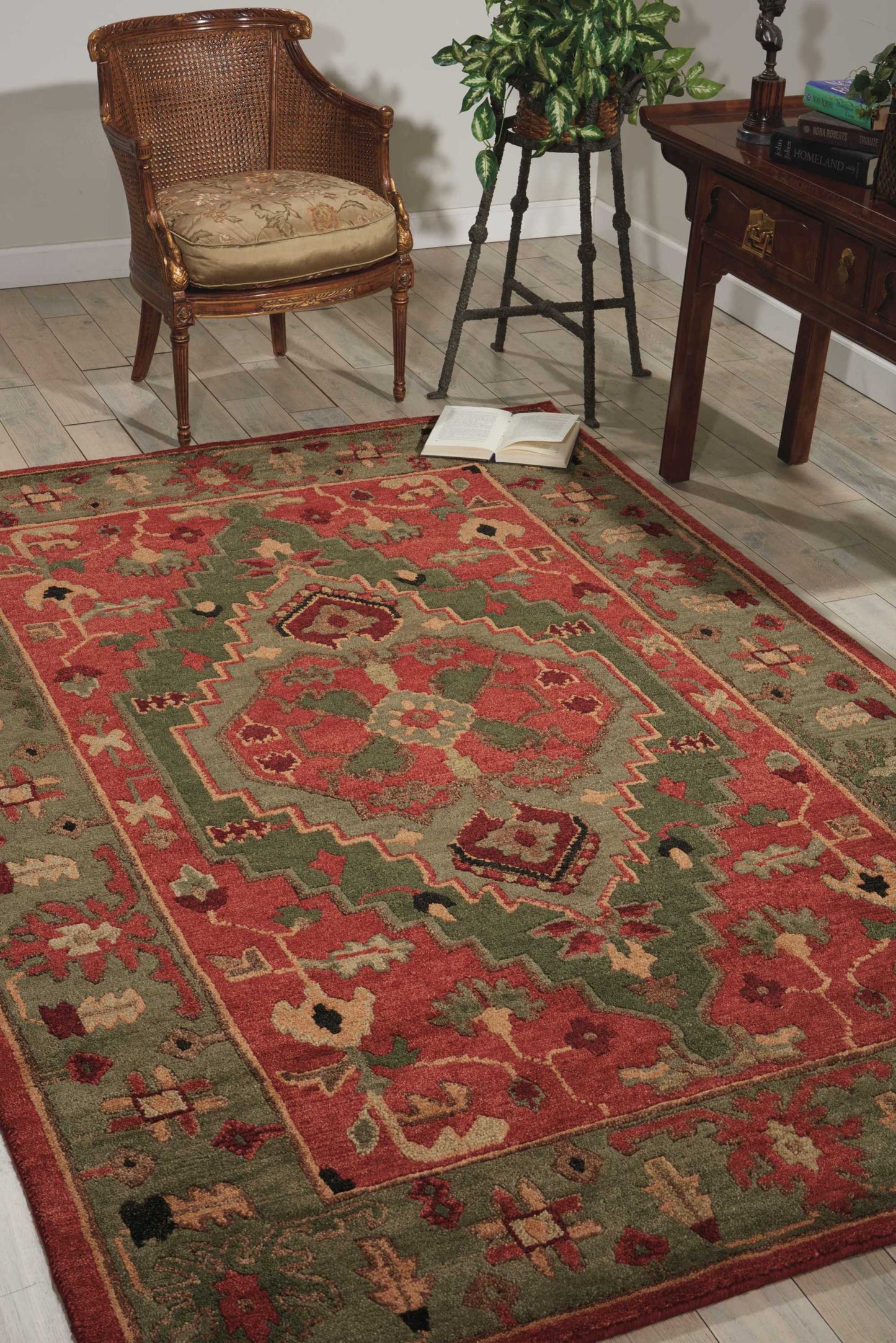 Nourison Tahoe 9'9" x 13'9" Rust Traditional Indoor Rug