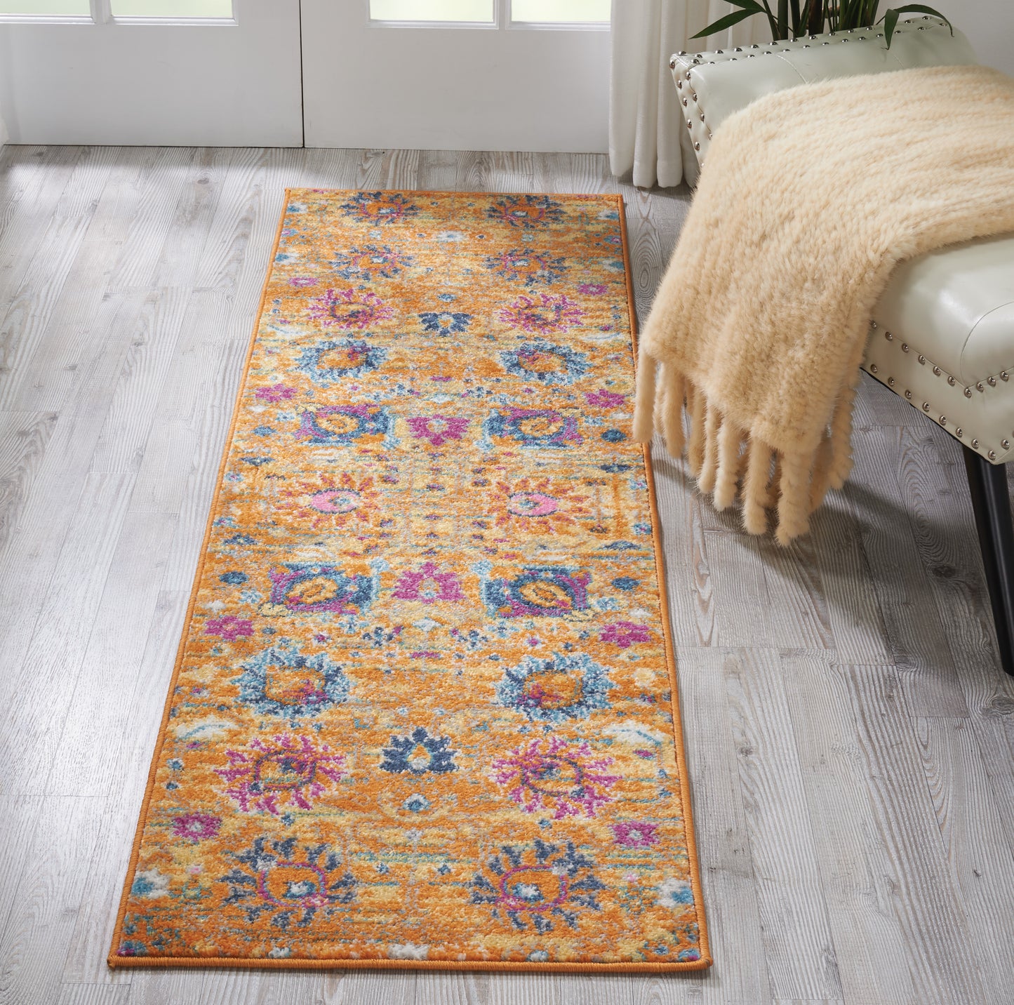 Nourison Passion 1'10" x 6' Sunburst Bohemian Indoor Rug
