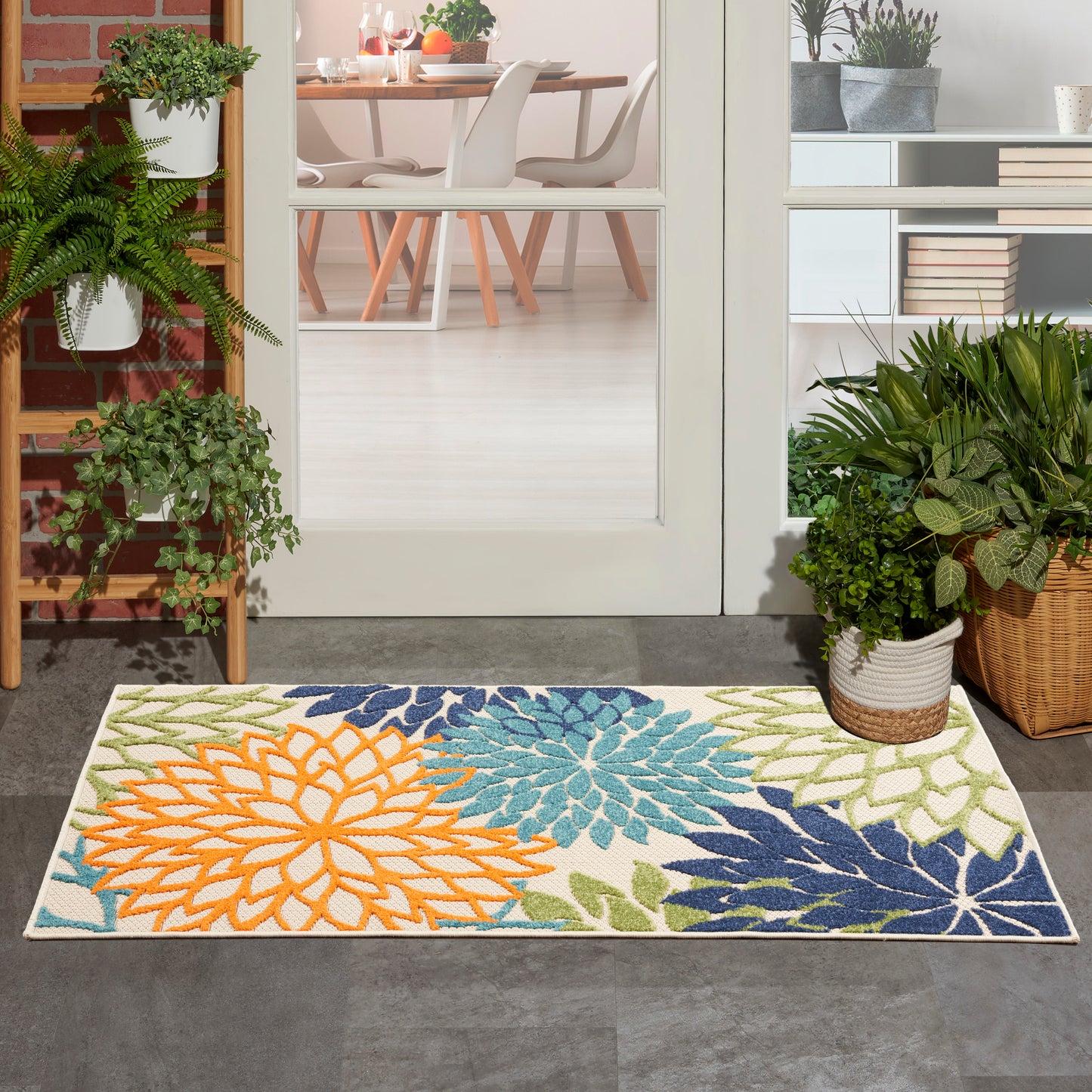 Nourison Aloha 2' x 3' Multicolor Tropical Rug