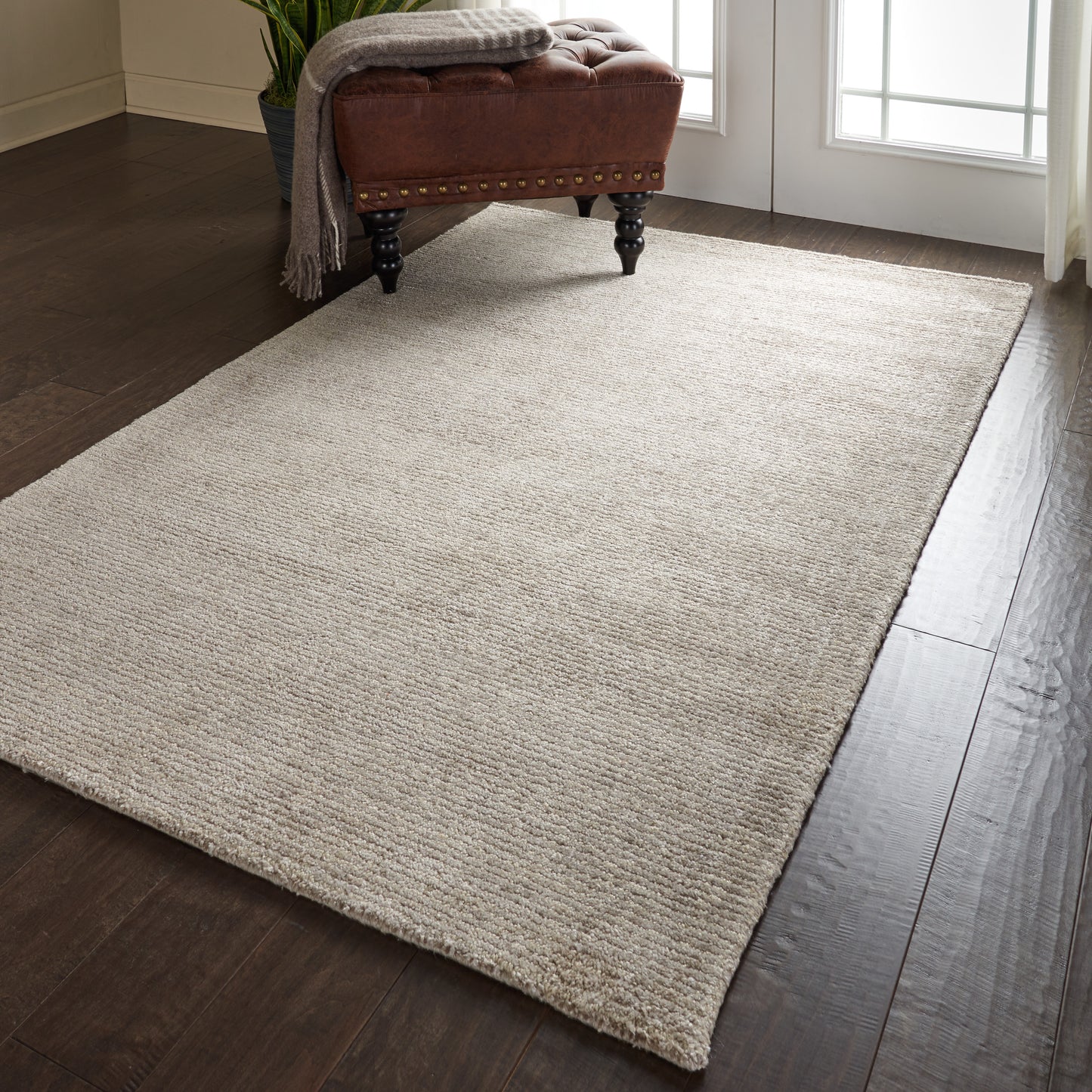 Nourison Weston 5'3" x 7'5" Oatmeal Modern Indoor Rug