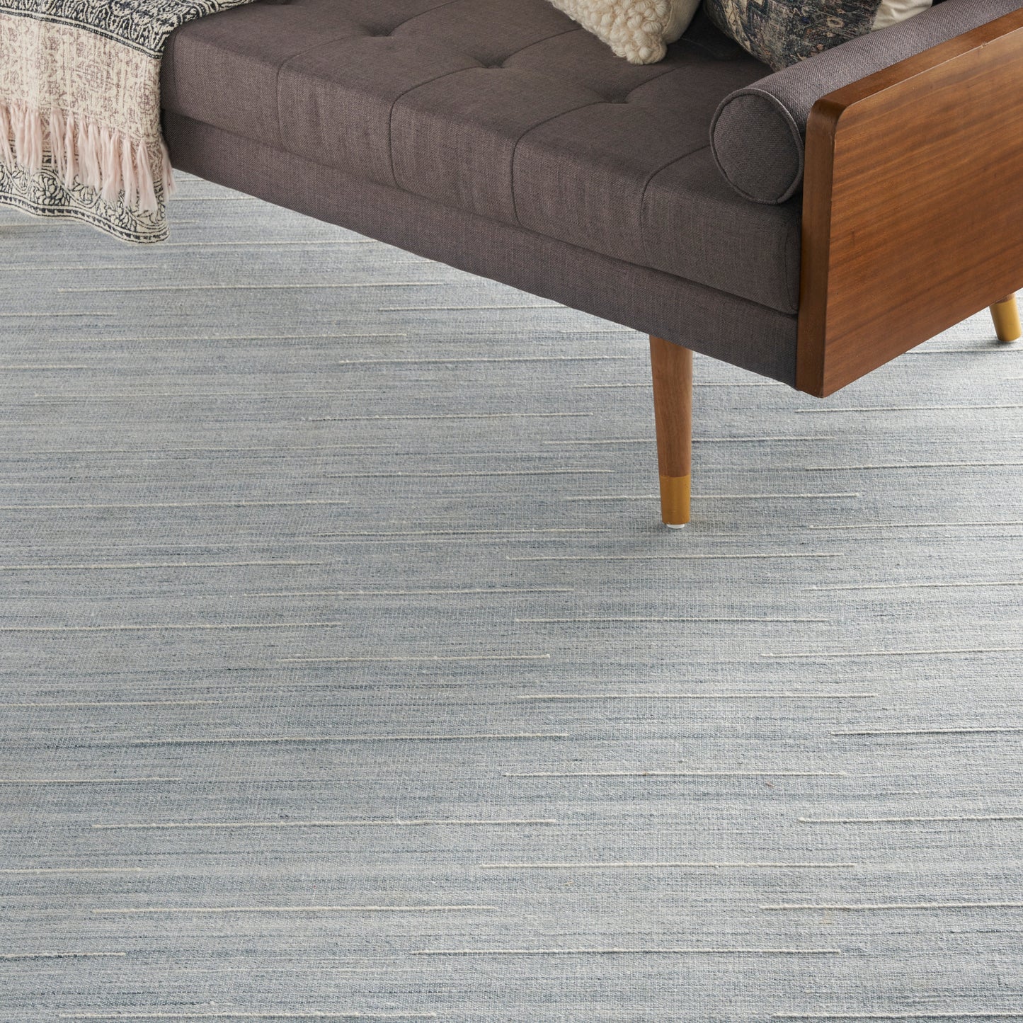 Nourison Interweave 9' x 12' Light Blue Modern Indoor Rug