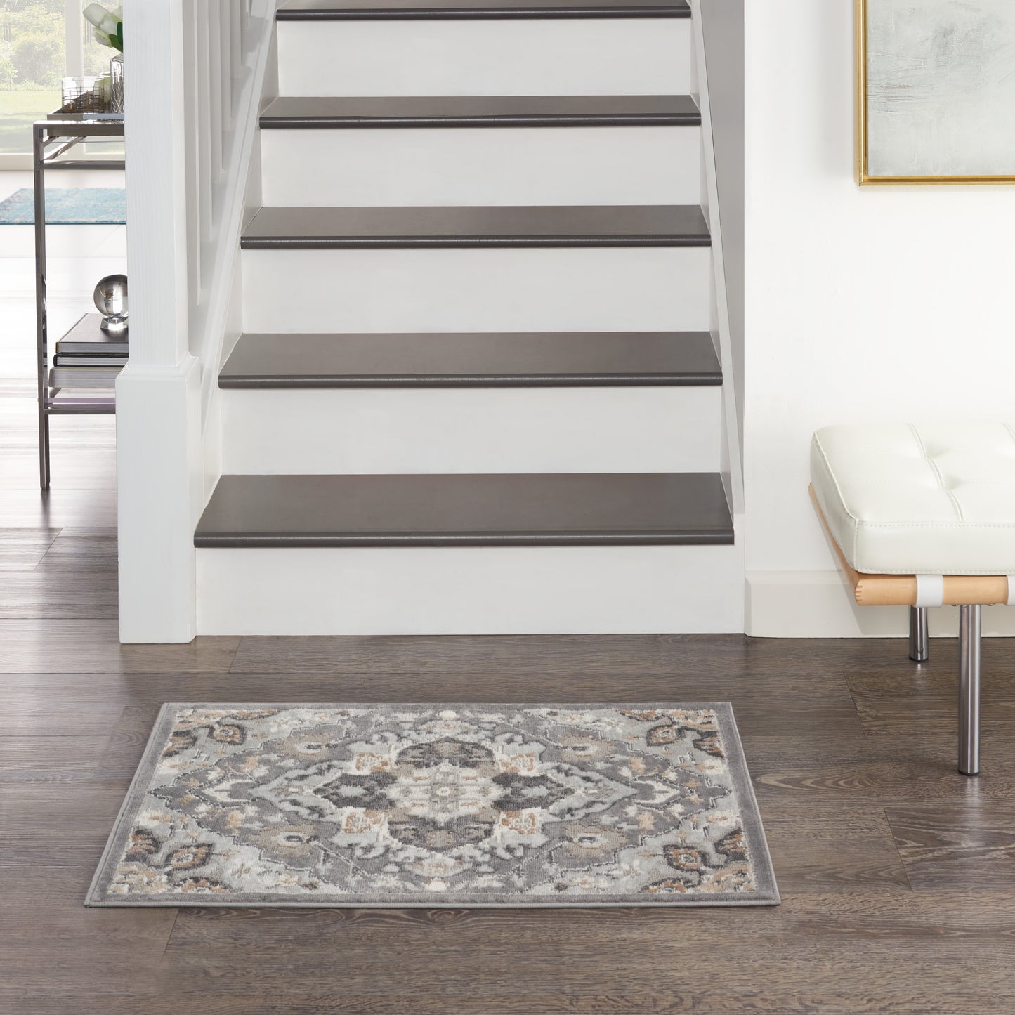 Nourison Elation 2' x 3' Grey Transitional Indoor Rug