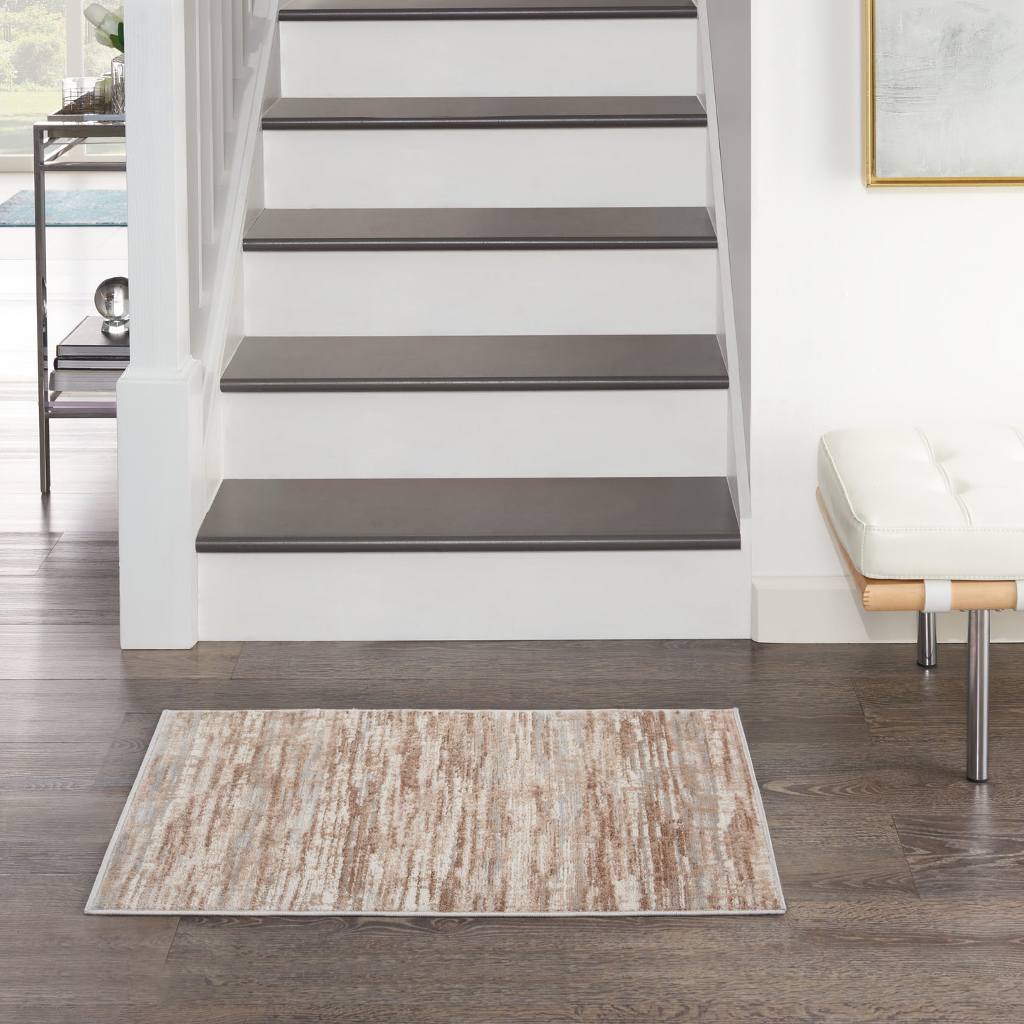 Nourison Elation 2' x 3' Ivory Grey Modern Indoor Rug