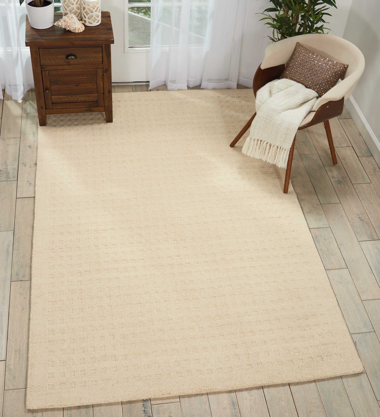 Nourison Marana 5' x 7'6" Ivory Contemporary Indoor Rug