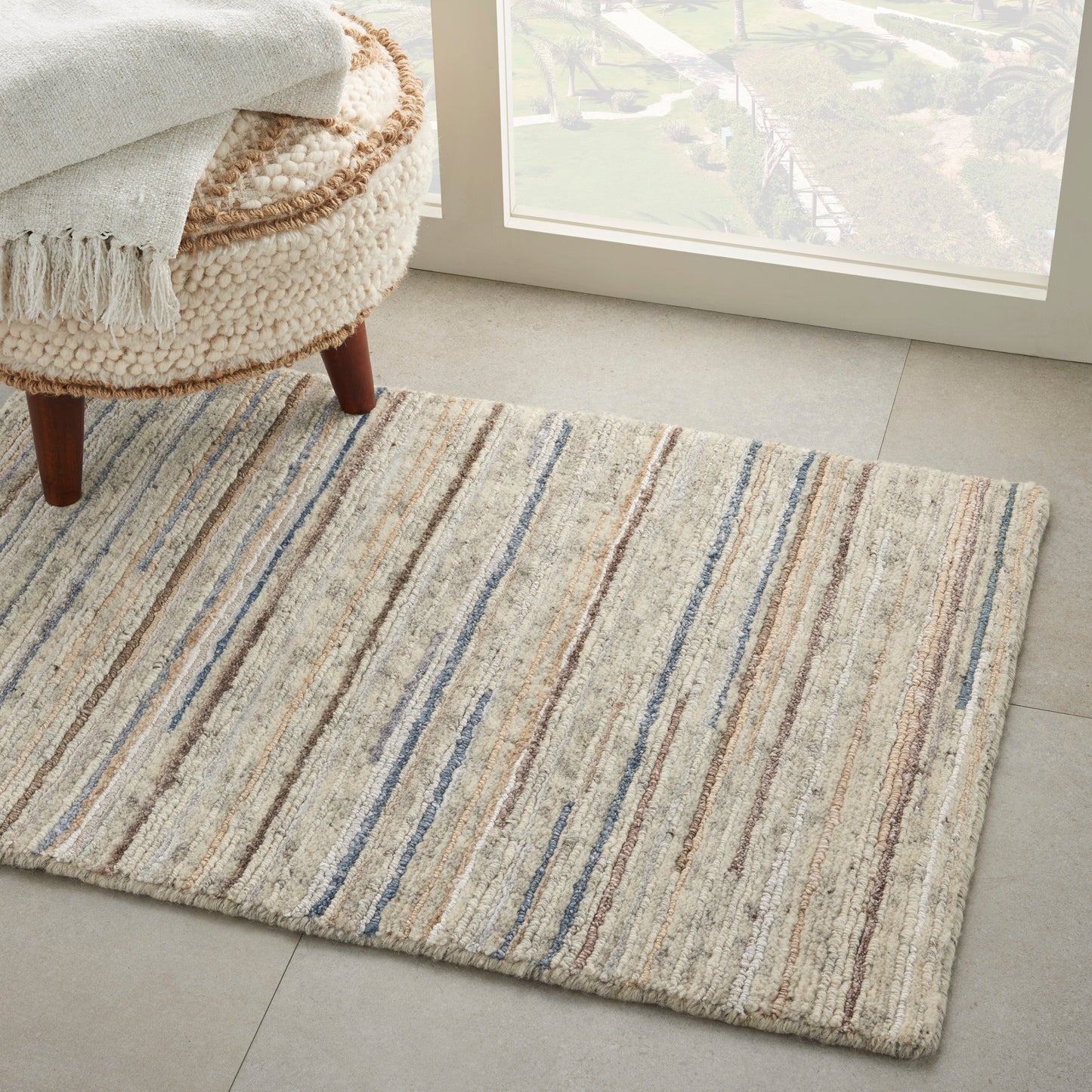 Nourison Plateau 2' x 3' Ivory Modern Indoor Rug