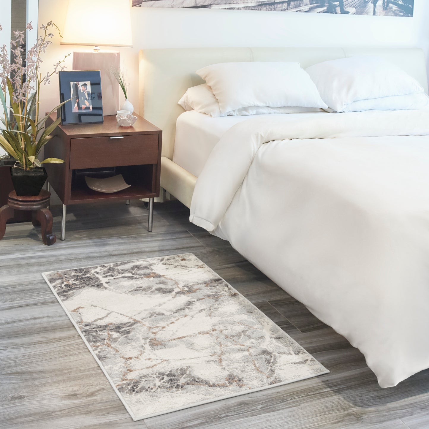 Nourison Elation 2' x 3' Ivory Grey Modern Indoor Rug