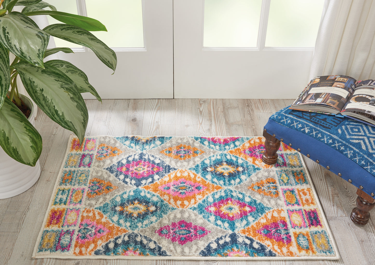 Nourison Passion 1'10" x 2'10" Multicolor Bohemian Indoor Rug