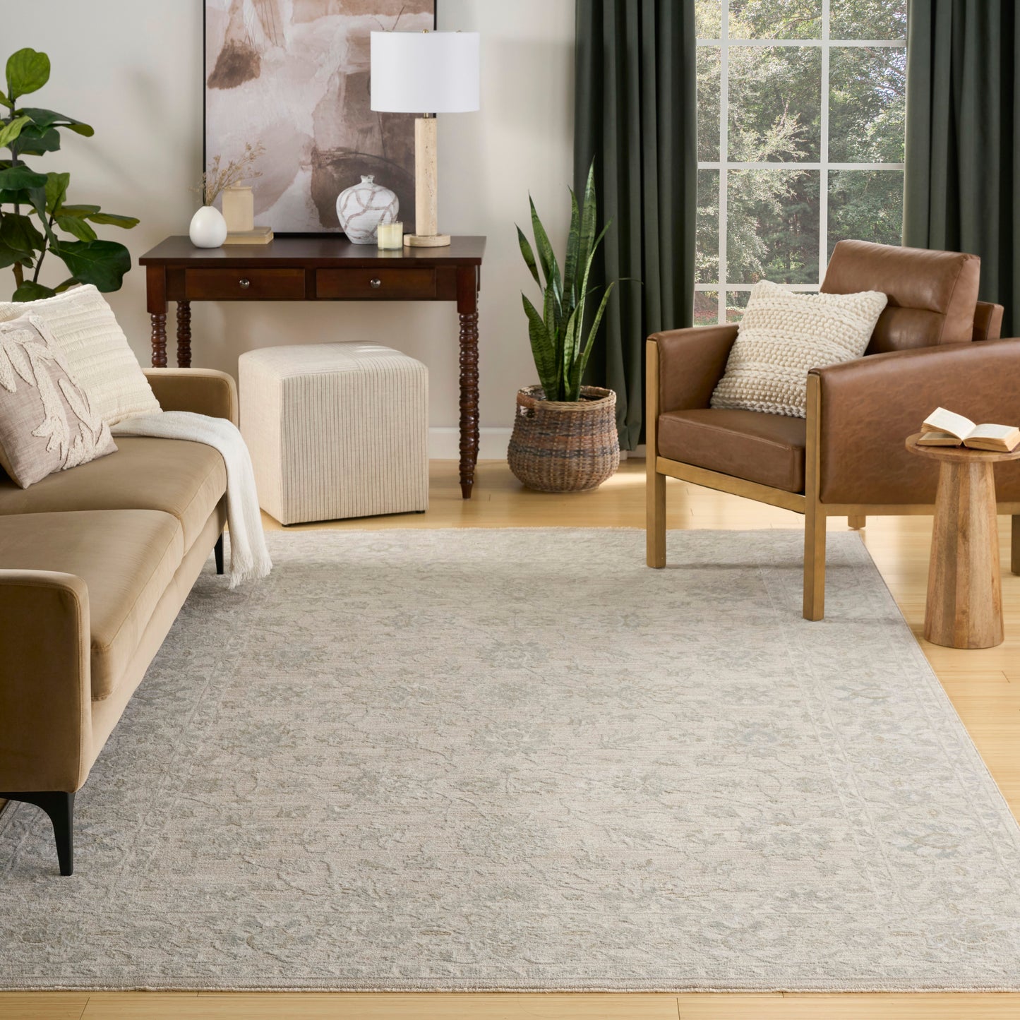 Nourison Envy 7'10" x 10'2" Cream Vintage Indoor Rug