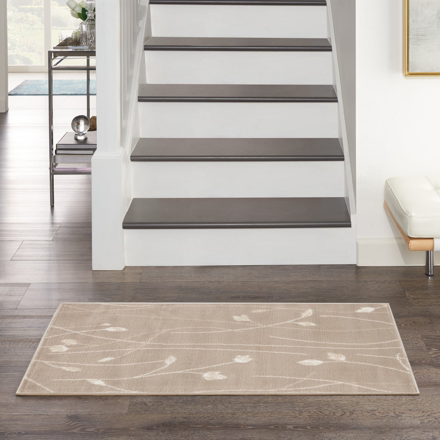 Nourison Grafix 2' x 4' Beige Modern Indoor Rug