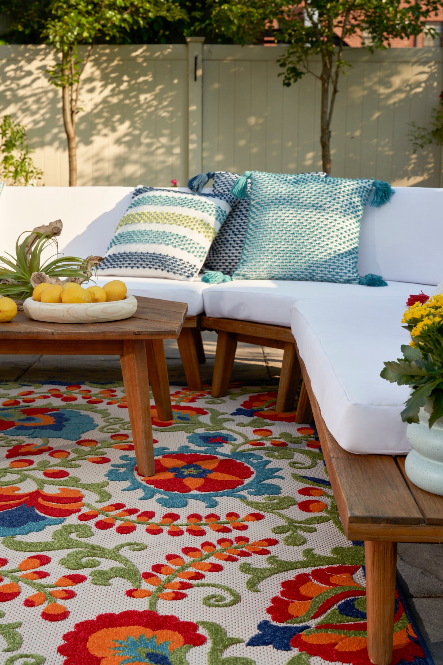 Nourison Aloha 12' x 15' Multicolor Farmhouse Rug