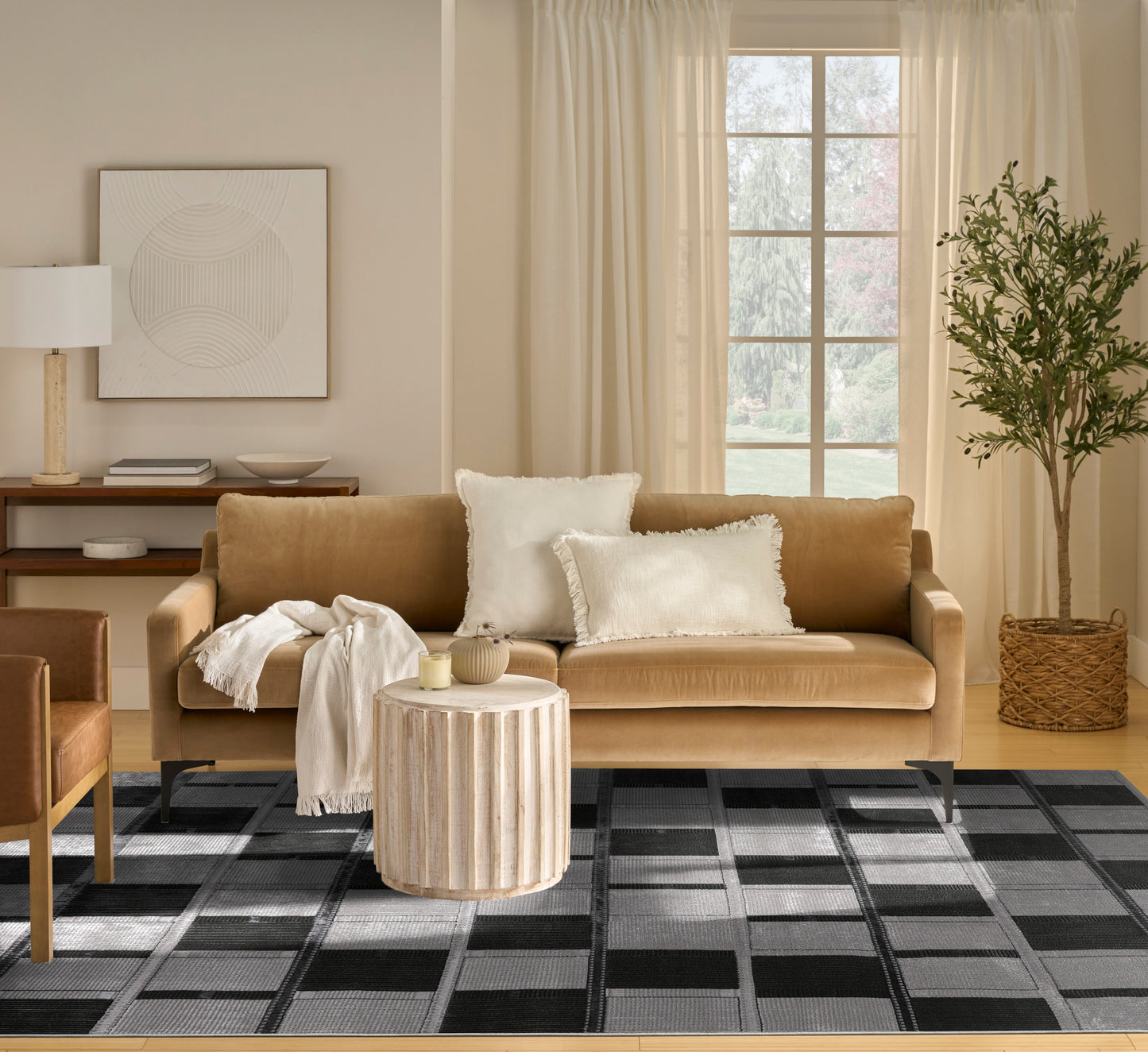 Nourison Nordic 8' x 10' Grey Black Modern Indoor Rug