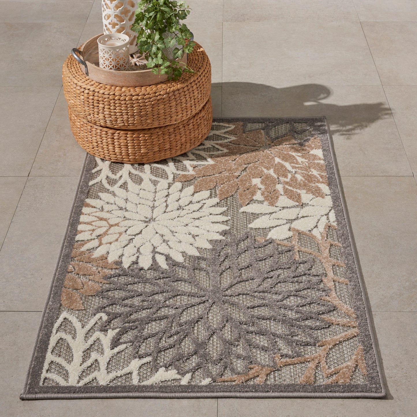 Nourison Aloha 2' x 3' Natural Outdoor Rug