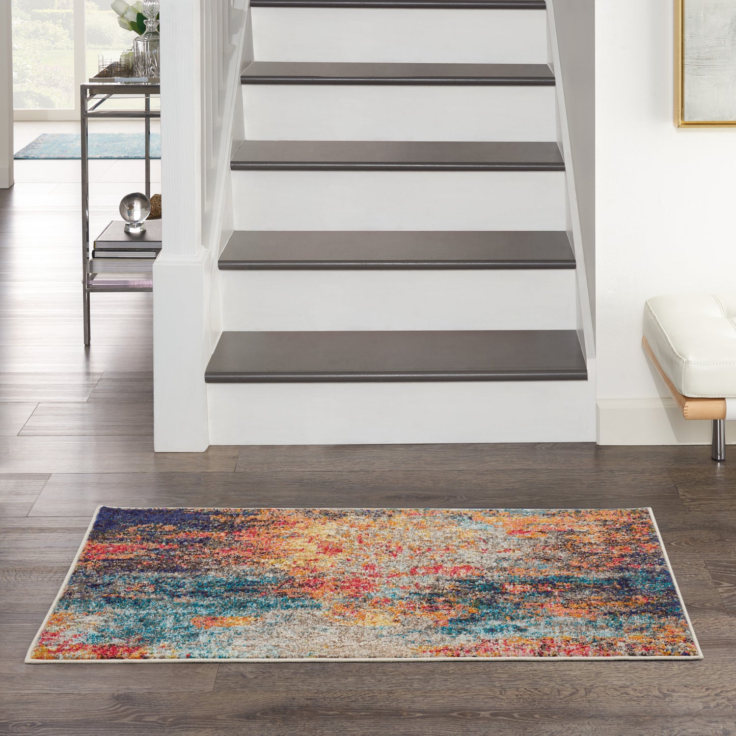 Nourison Celestial 2'2" x 3'9" Multicolor Modern Indoor Rug