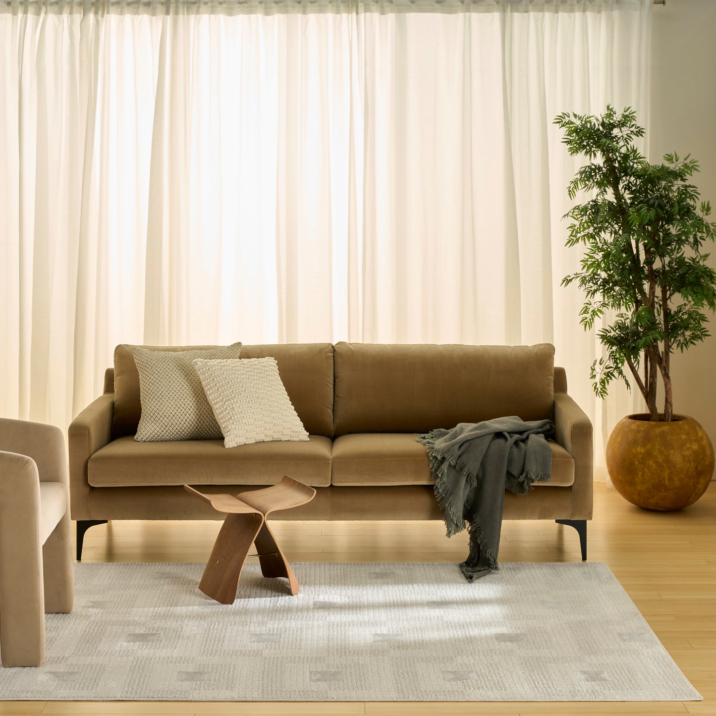 Nourison Nordic 4' x 6' Ivory Beige Modern Indoor Rug