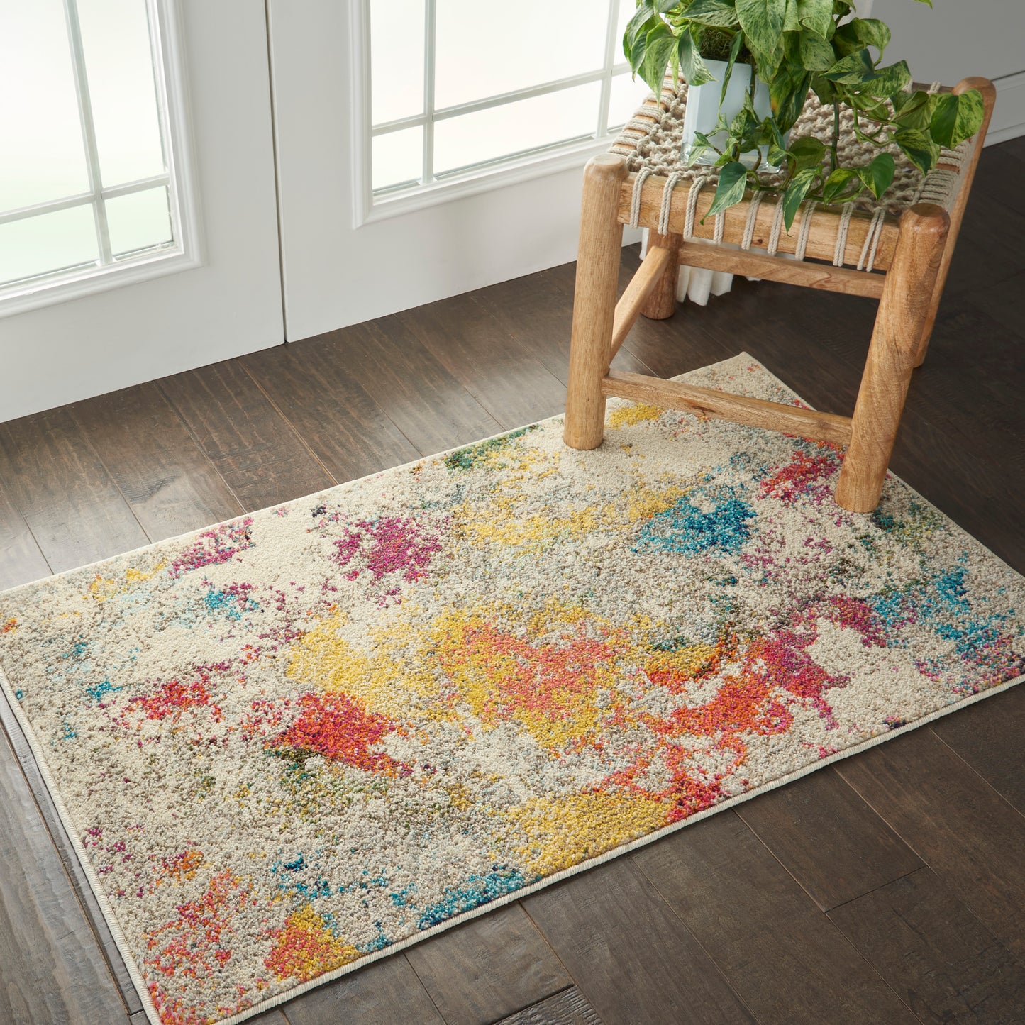 Nourison Celestial 2'2" x 3'9" Ivory/Multicolor Modern & Contemporary Indoor Rug